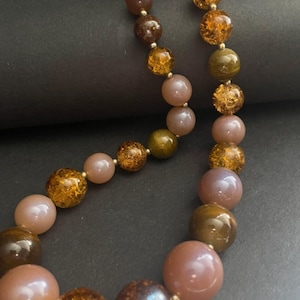 Vintage Monet necklace with lucite beads, vintage Monet necklace, vintage necklace, vintage lucite necklace.