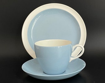 Wedgwood Summer Sky Pale Blue , Cup , Saucer and Tea Plate , Trio