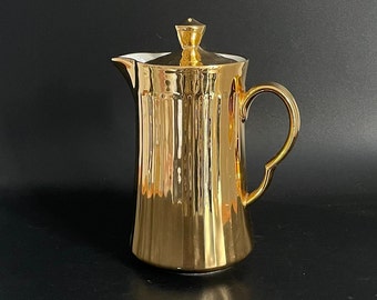 Royal Worcester Gold Lustre Ware  Hot Water , Hot Chocolat , Coffee pot made in England