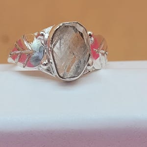 Herkimer Diamond Statement Ring - Handmade Sterling Silver Jewelry GIFT for her and sister