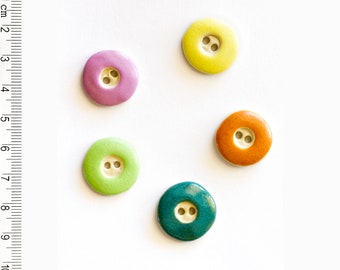 Bright Buttons, Handmade washable Buttons, Shiny Buttons, Coat Buttons, Statement Buttons, Fun Buttons, Fashion Buttons, Candy Buttons