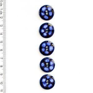 Blue Fashion Buttons, Coat Buttons, Stunning Buttons, Statement Buttons, Shiny Buttons, Handmade washable Buttons, Unique Gift, Craft Button