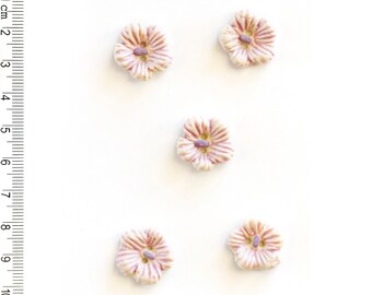 Beautiful Flower Buttons, Garden Buttons, Gift for Gardener, Gift for Grandmother, Mother's Day Gift, Handmade Buttons, Fun Gift