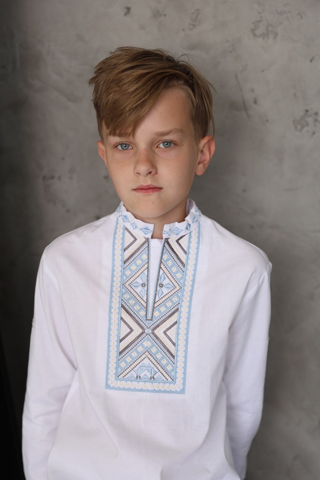 Dub bodysuit Vyshyvanka for baby boy Embroidery for boy Embroidered shirt for baby
