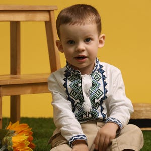 STEFAN - AUTHENTIC UKRAINIAN vyshyvanka for little boys