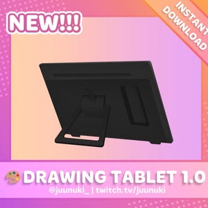ZEICHNENTABELLE 1.0 | Zeichentablett Twitch Overlay | Vtuber | PNGTuber | Künstler | Motiv | Strom | Obs | Auflage | Vtuber Zubehör | GIFtuber