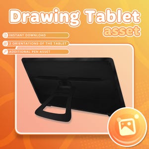 描画タブレット ストリーム オーバーレイ 2.0: PNG ストリーム アセット (デジタル ダウンロード)