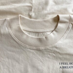 There is breath in my lungs Shirt beige Bild 4