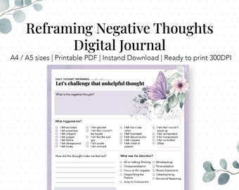 Reframing Negative Thoughts - Etsy