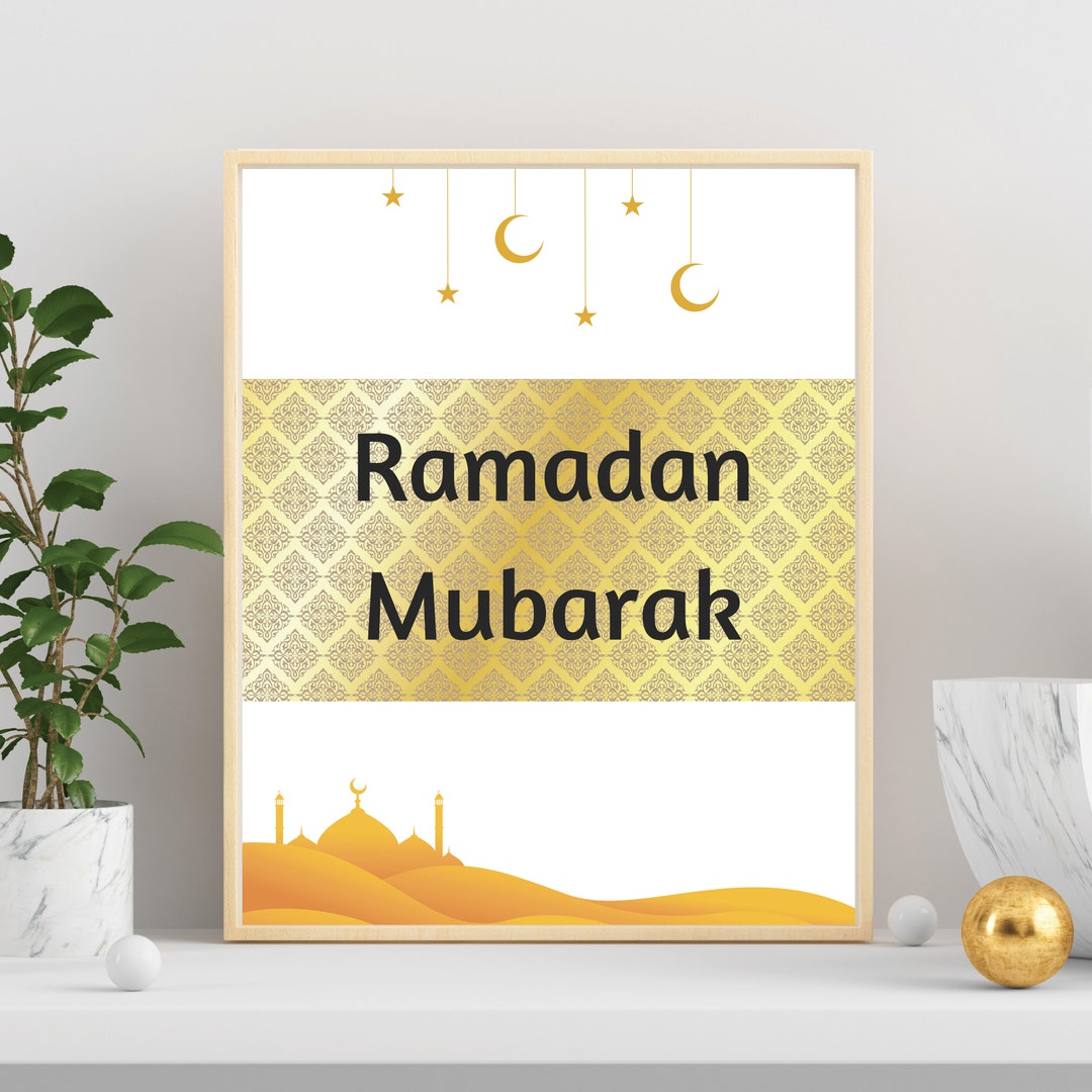 Ramadan Decoration Ramadan Mubarak Printable Ramadan Home Decor Digital Download Islamic Wall ...