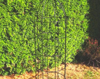 Metal Garden Obelisk, Climbing Plant Trellis, Heavy Duty Plant Support, Rose & Clematis Tower, 150cm Garden Trellis, thick Steel