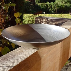 Handgemaakte metalen kom, stalen plaat, binnen/buitendecor afbeelding 10