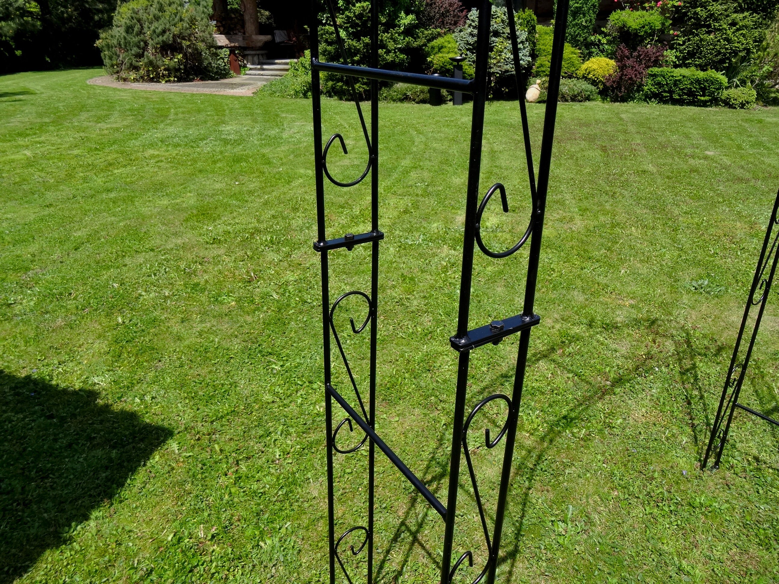 Metal Rose Arch With Metal Pikes Pergola for Climbing Plants - Etsy