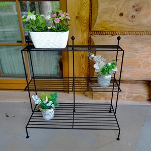 Metal furniture plant stand boot stand iron greenhouse flowerbed shoes rack Display pots flower stand shelf many uses universal planting