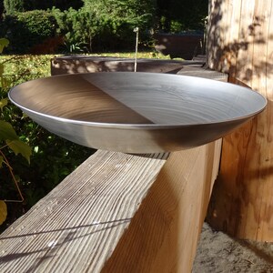 Handgemaakte metalen kom, stalen plaat, binnen/buitendecor Raw Metal