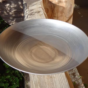 Handgemaakte metalen kom, stalen plaat, binnen/buitendecor afbeelding 9