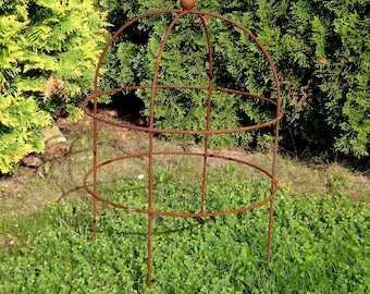 Hoed metalen tuinsteun obelisk klimplanten bloemenstandaard metalen latwerk tuindecoratie frame tuin terras prieel kwaliteit thuis roest