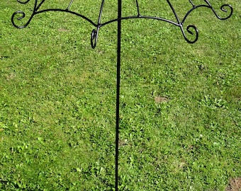 Umbrella stand , plant support , umbrella look , climbing plants , outdoor decoration of your garden , in two pieces 8mm wire