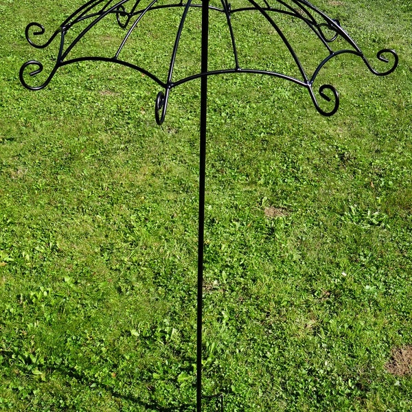 Umbrella stand , plant support , umbrella look , climbing plants , outdoor decoration of your garden , in two pieces 8mm wire