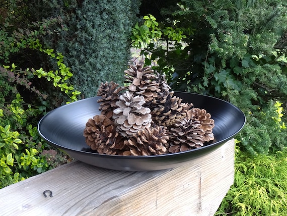 Handmade Metal Bowl, Steel Plate, Indoor Outdoor Decor