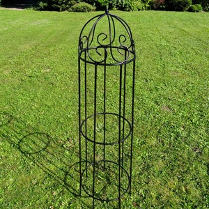 Large metal Crown Garden support obelisk climbing plants flower stand metal trellis garden decoration stabil yard patio arbour quality home