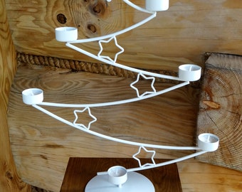 Metal Christmas star Candle Holder Industrial Design, Minimalist Candle Holder, White Candle Holder, Candlestick , Christmas Gift Home Decor