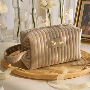 Personalisierte Make-up Tasche • Reise-Kulturbeutel • Brautjungfer Geschenk • Geburtstagsgeschenk • Geschenk für Sie • Valentinstag Geschenk
