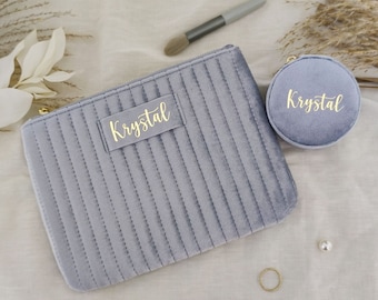 Personalised Gift Set • Makeup Bag • Jewellery Box • Bridesmaid Proposal • Birthday Gift • Bridesmaid Gift • Arabic Gift