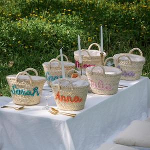 Personalisierte Stroh Tasche • Brautjungfer Strandtasche • Geschenke für die Hochzeitsfeier • Brautjungfer Geschenkkorb • Geschenke für Junggesellinnenabschied • Benutzerdefinierte Handtasche