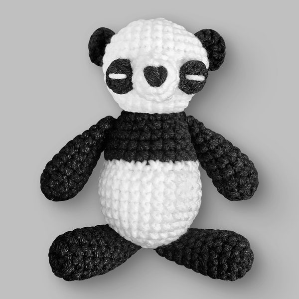 Oliver the Giant Panda Bear - Crochet toy pattern ( digital PDF ) Amigurumi Project / DIY Stuffed Animal Activity