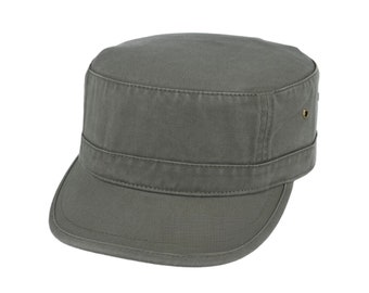 Olive Urban Army Cap: Street Style with a Military Twist - Trendy and Versatile Hat for Urban Adventures