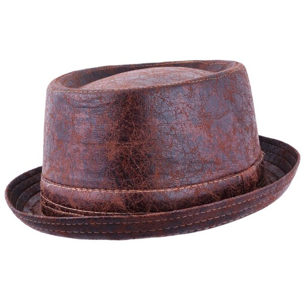 Chapeau classique Pork Pie | Chapeaux végétaliens Pork Pie | Meilleurs chapeaux marrons Pork Pie pour hommes | Grandes marques et styles