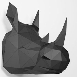 Nashornkopf, Papercraft, pdf