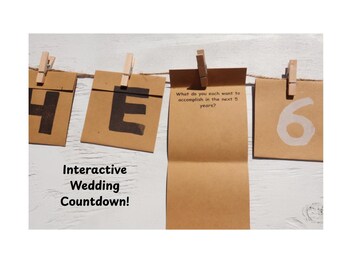 Interactive Wedding Countdown Calendar