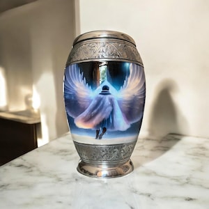 Archangel&#39;s Urn for Human Ashes, Urns for Human Ashes, Cremation Urn for Human Ashes, Burial Urns for Adult Ashes, Decorative Urns, Urns