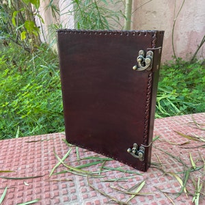 Leather 2/3/4 Ring Binder Leather Binder Leather Grimoire Binder Leather Refillable Binder Leather Organizer Document Holder Leather Folder
