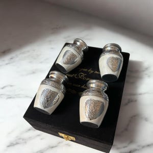 Small Urns For Human Ashes, Keepsake Urns For Human Ashes, Mini Urns for Human Ashes, Urns, Set of 4 Mini Urns, Decorative Urns