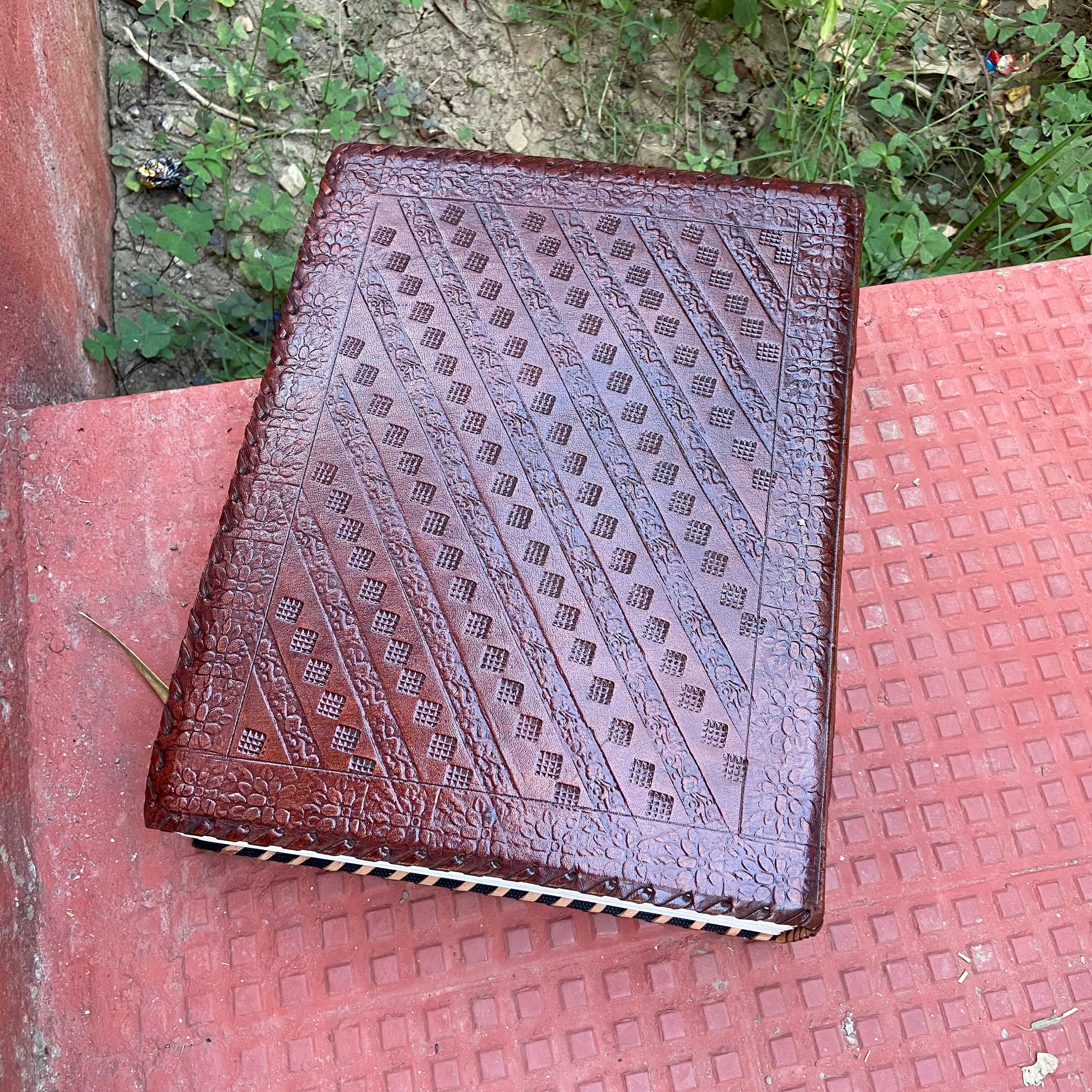 Handmade Embossed Tree of Life Leather Journal, Vintage Diary, Writing ...