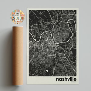 Nashville Map, Nashville Map Print, Minimalist Map, Tennessee Print, Minimalist Decor, Printable Wall Art, Living Room, Home Decor, Gallery
