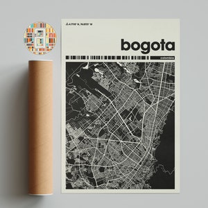 Bogota Kolumbien Karte, Bogota Karte Druck, Bogota Stadt Karte, Bogota Druck, Bogota Poster, Bogota Kunst, Bogota Karte, Bogota minimalistische Karte, Bogota