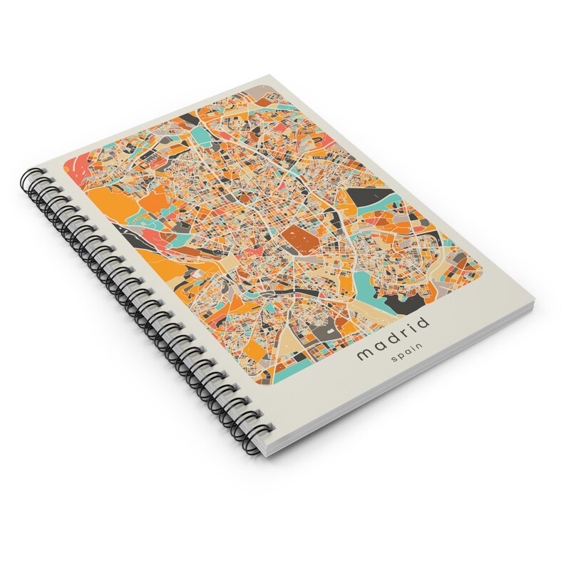 Madrid, Madrid Journal, Spain Notebook, Personalized Notebook, Custom Notebook, Custom Journal, Writing Journal, Travel Notebook image 2