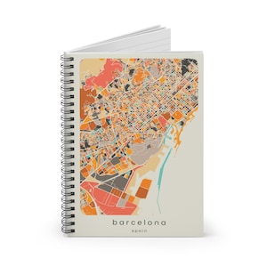 Barcelona Spanien Notizbuch – Reisetagebuch, Skizzenbuch, Geschenk für Reisende & Schriftsteller, Souvenir Schreibwaren, Spanisches Stadt Notizbuch