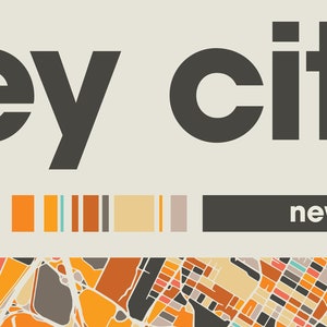 May include: A stylized map of Jersey City, New Jersey, with a colorful grid pattern and the text "Jersey City" and "New Jersey".