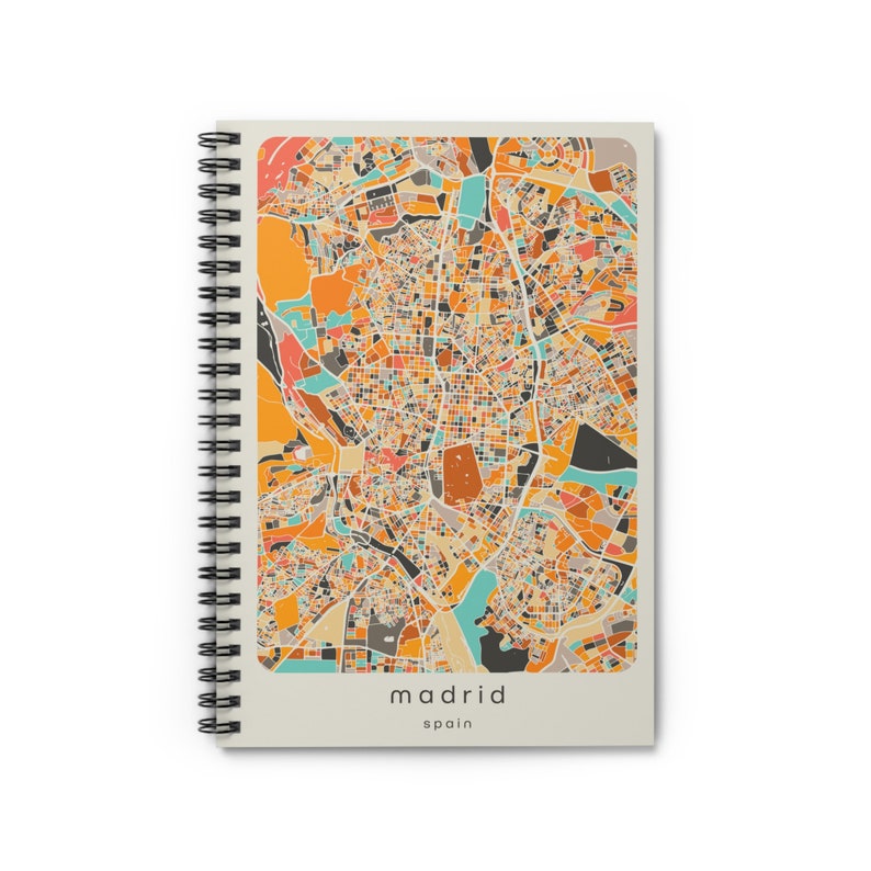 notebook gift, Custom Recipe Book, Travel Journal, Bullet Journal, Goodnotes Notebook, Travelers Notebook, Gift For Travelers, Custom Journal, Gift For Her, Madrid notebook, Madrid Journal, Spain notebook, Spain journal