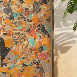 Chiang Mai Thailand City Map Print - Minimalist Wall Art, Home Decor, Living Room Gallery image 4