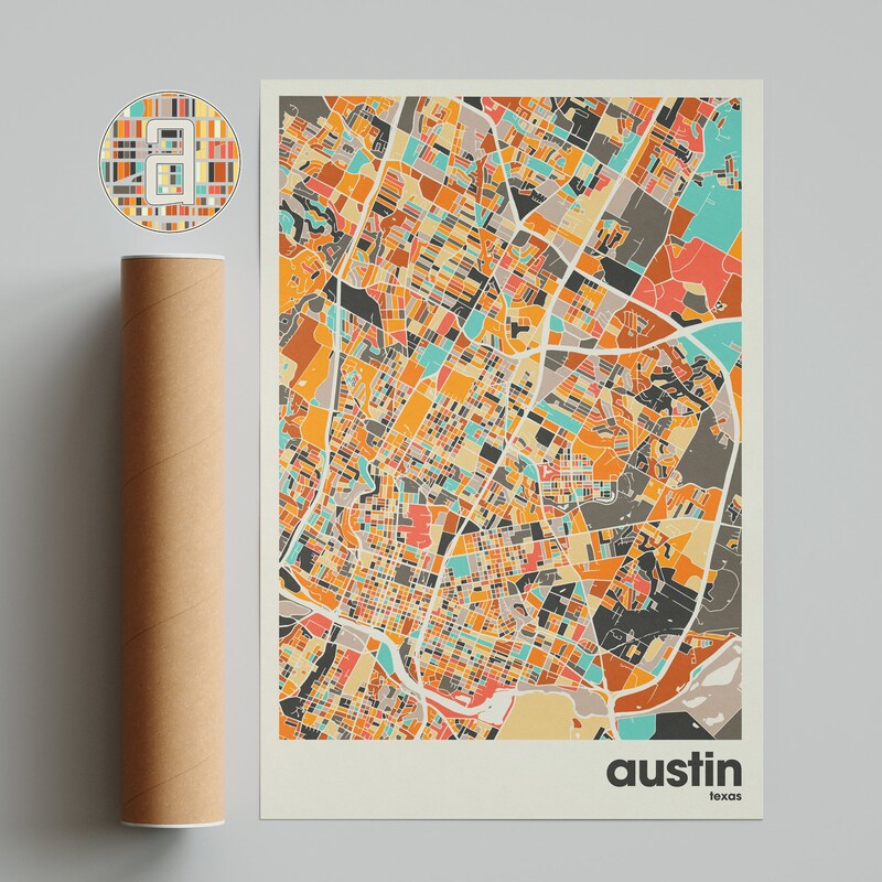 Austin Map - Etsy