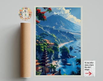 Bali Indonesia Travel Poster – Wall Art Print for Home, Bedroom, or Office