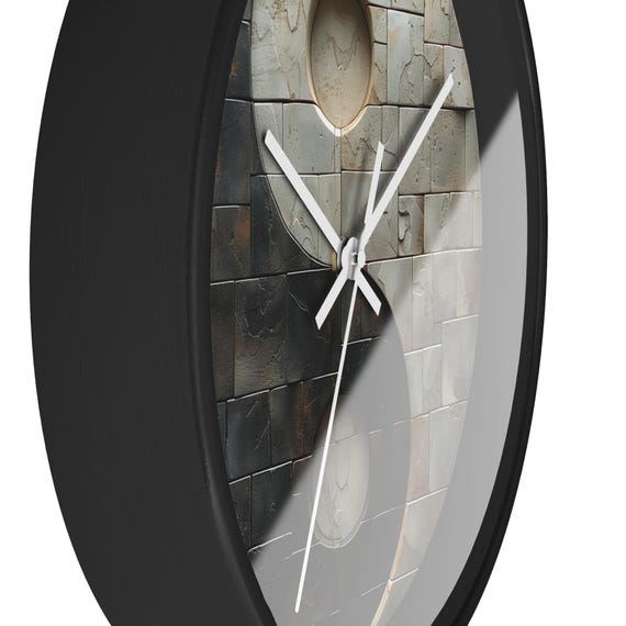 ダダ陰陽壁掛け時計、ユニークな時計、アート時計、禅時計、彼女への