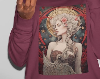 Sweat inspiré du tarot Bélier, sweat-shirt Bélier, sweat-shirt tarot, sweat-shirt du zodiaque, sweat-shirt astrologie, cadeau pour elle