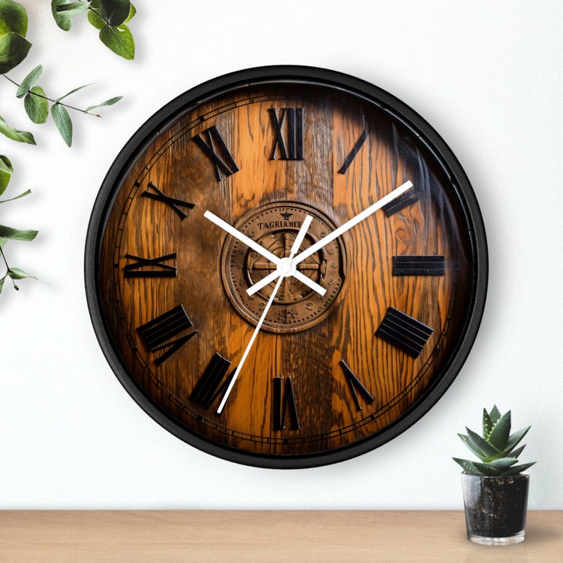 Horloge murale tonneau de whisky, cadeau pour lui, whisky, tonneau Johnnie Walker, horloge pour buveurs image 5